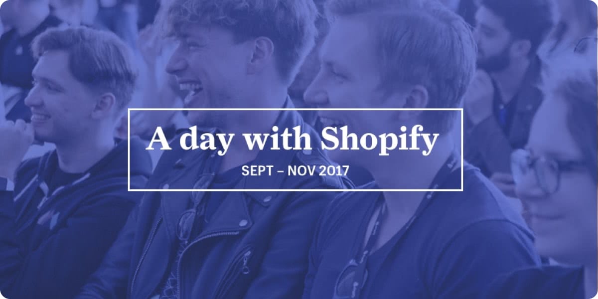 Shopify A Day With Shopify Partner Program hero splash image